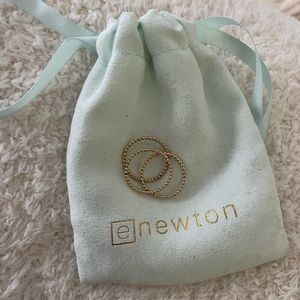 3 of the enewton “classic gold 2mm bead ring” perfect for stacking!